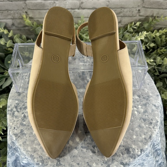 Falls Creek Nova Beige Pointed Toe Cutout Sling Back Dress Flats WMS 7.5M✨NWOT✨ - Picture 8 of 9